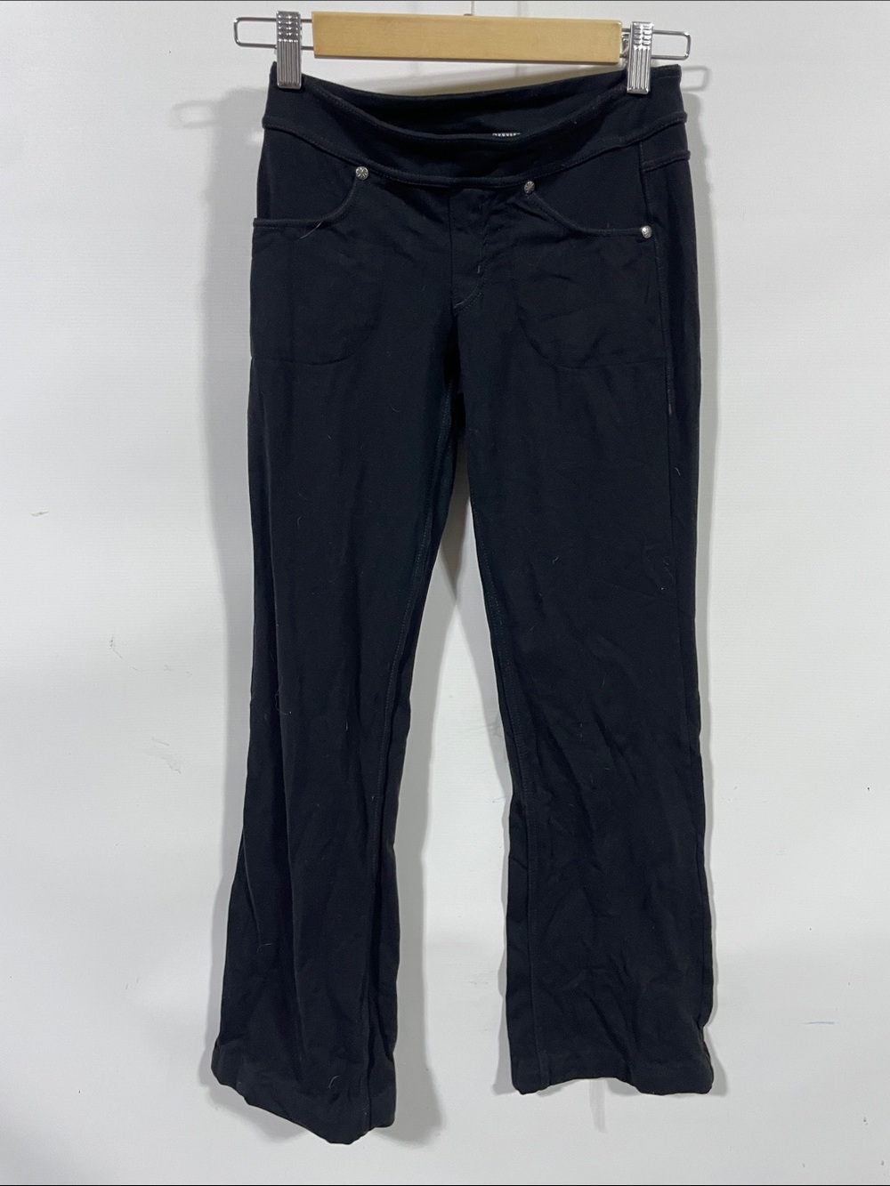 Athleta Black Boot-Cut Knit track Pants